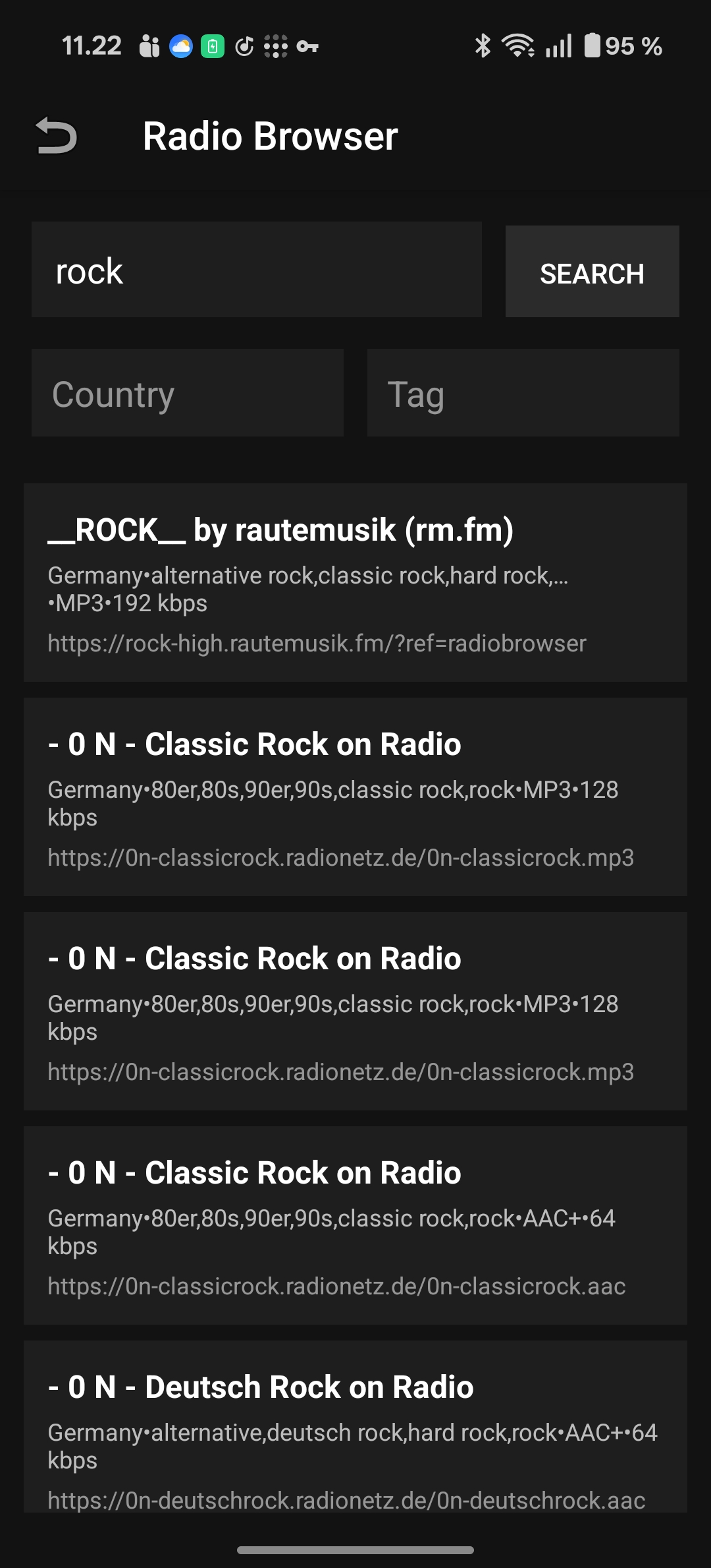 Radiyo sleep timer screen
